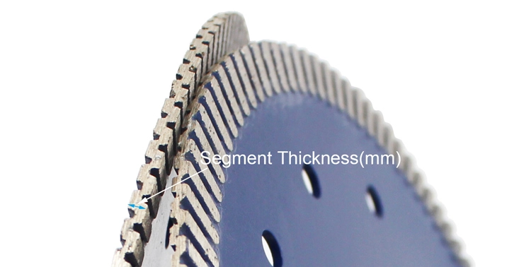 Narrow Turbo Rim Fast Cutting Multi Holes Circular Saw Blade Cutting Wheel Plates for Ceramic Tile Granite (8 sizes)