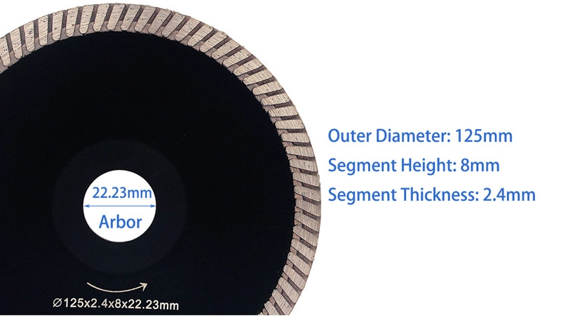 5 Inch concave diamond cutting blade