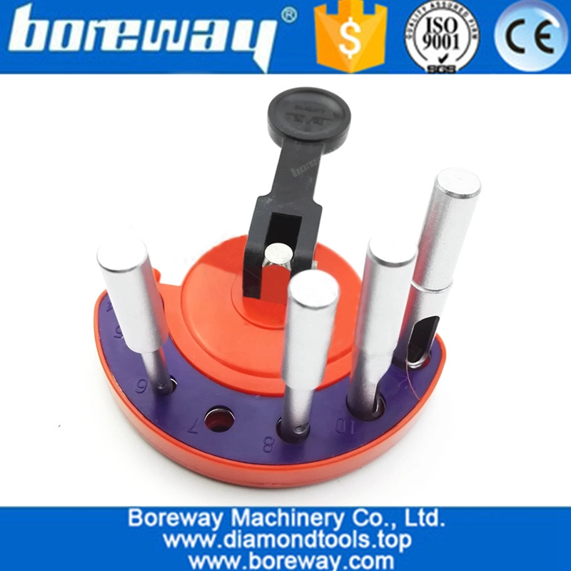8Pcs/Set Vacuum Brazed Diamond Core Bits with a plastic Positioner Sucker 01