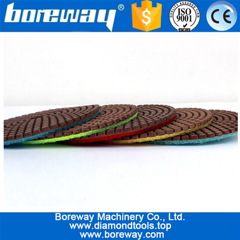 4 Inch Copper Diamond Polishing Pads Abrasive Sanding Tool for Granite Marble Engineered Stone