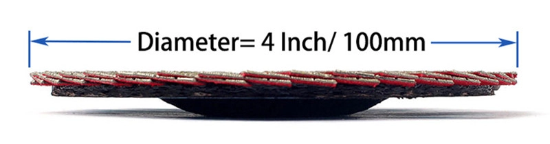 4 Inch electroplated diamond flap disc