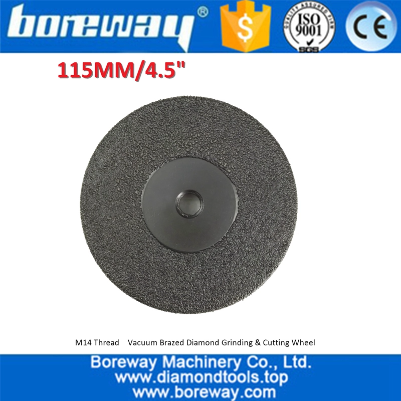 Vacuum Brazed diamond flat grinding wheel supply diamond grinding cup wheels
