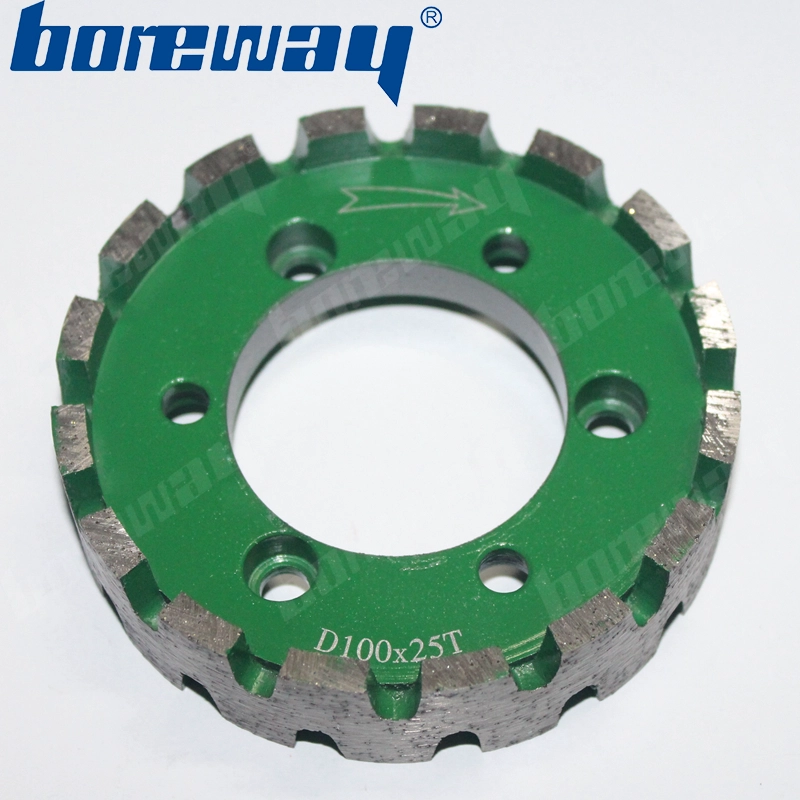 D200*25T*50H continious rim standard diamond stubbing wheel