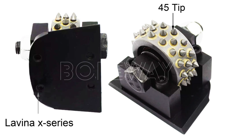 Lavina X-Series Bush Hammer Roller With 45 Point Type Carbide Alloy Tip