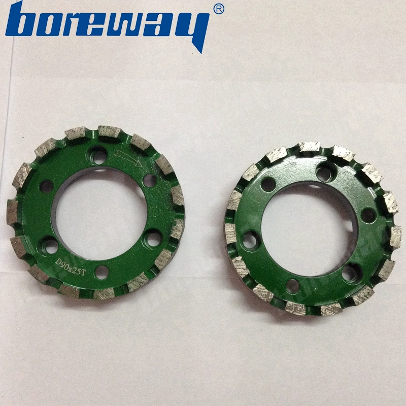 D90*25T*50H heavy duty diamond gauging wheel for stone