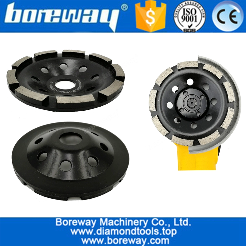 Single row diamond grinding cup wheels for concrete and stones diamond grinding wheel