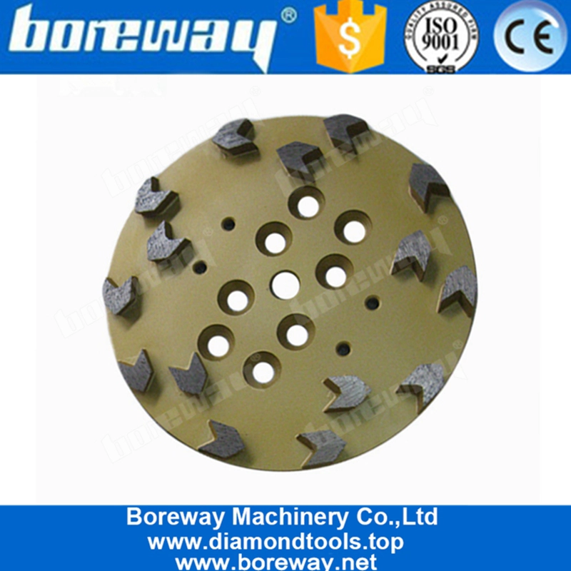 10 Inch 250mm Sharp Arrow Segments Diamond Grinding Disc For Concrete Terrazzo Floor