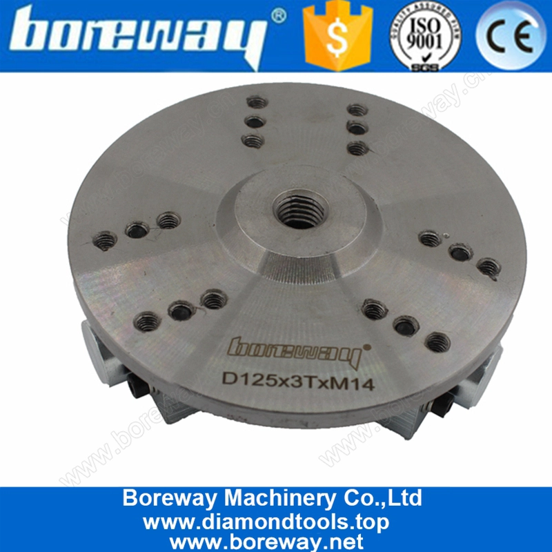 Placa de martillo de diamante en forma de estrella de 125 mm con 3 rodillos