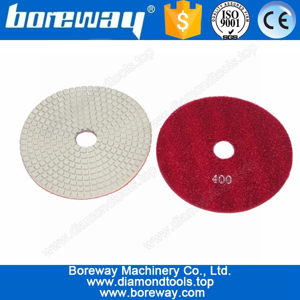 125mm pad de polissage de diamants pour le granit, l'utilisation à sec et humide polissage de la pierre