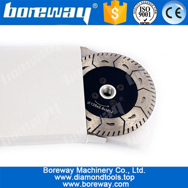 125mm Granit Stein Diamant Trennscheibe mit Flansch M14