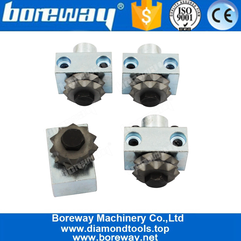 20 Teeth Star Shape Alloy Bush Hammer Roller With Support