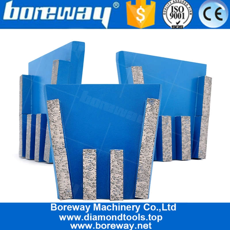 2020 Diamond Stone Frankfurt Shape Metal Block Pads Use In Grinding Marble Machine Or Concrete Floor Grinding Machine