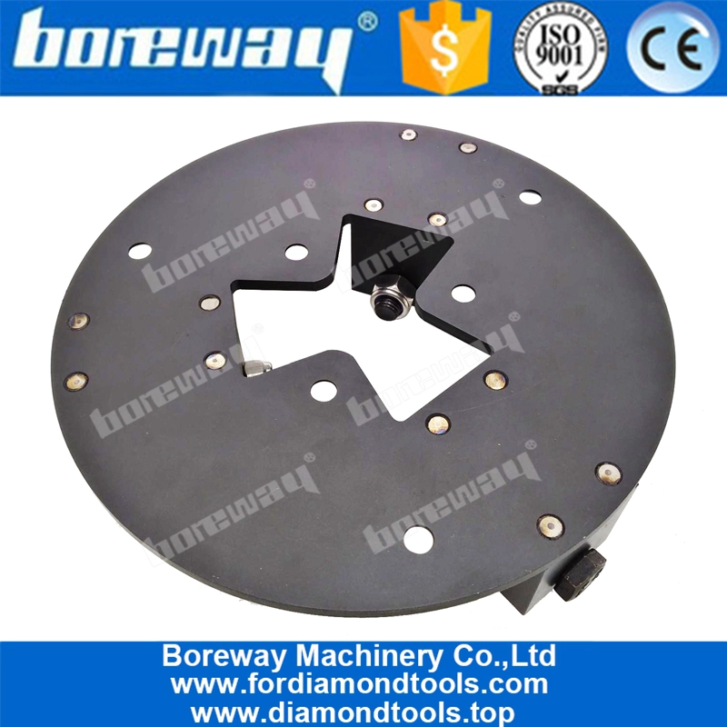 230MM 3 rulli Bush Hammer Plate di smerigliatrice HTC
