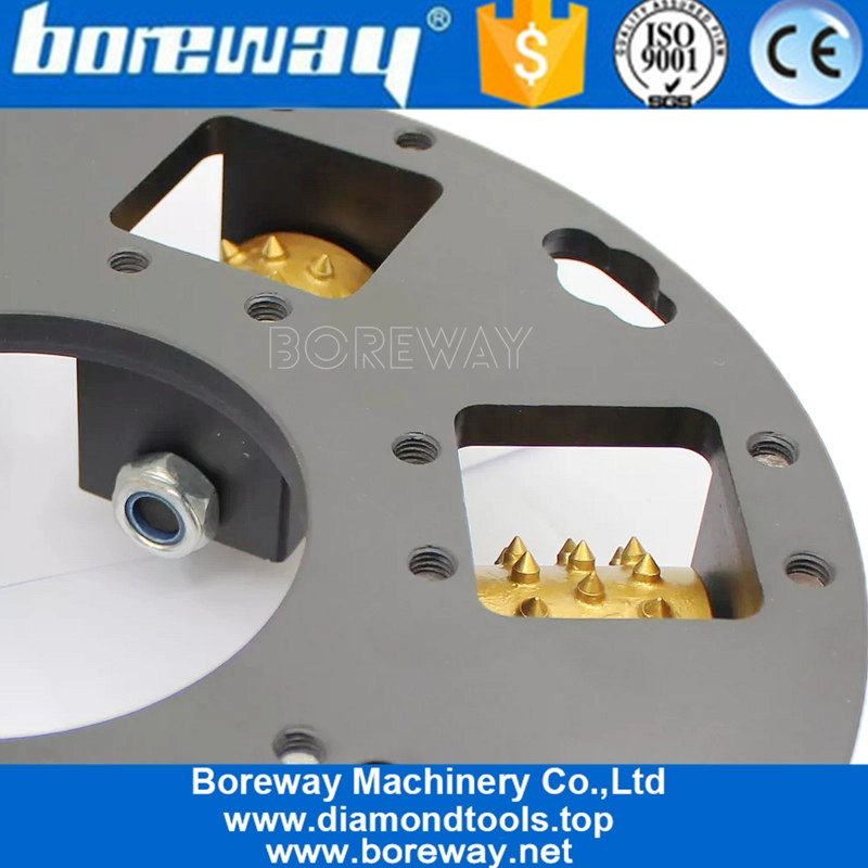270mm Litchi Oberflächenbuchse Hammerscheibenschleifplatte für Husqvarna Bodenschleifer