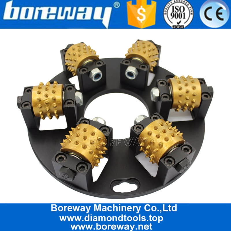 270mm Single Layer Rotary Bush Hammer Disc For Husqvarna Floor Grinder