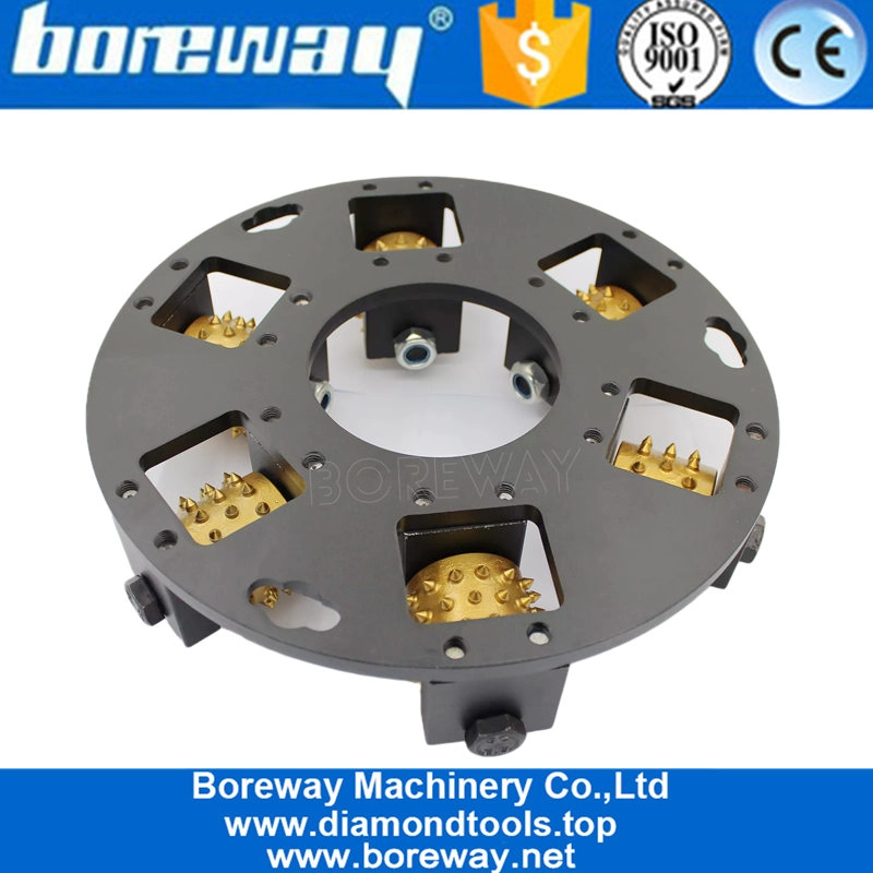 270mm Single Layer Rotary Bush Hammer Disc For Husqvarna Floor Grinder
