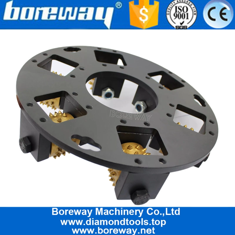 270mm Single Layer Rotary Bush Hammer Disc For Husqvarna Floor Grinder