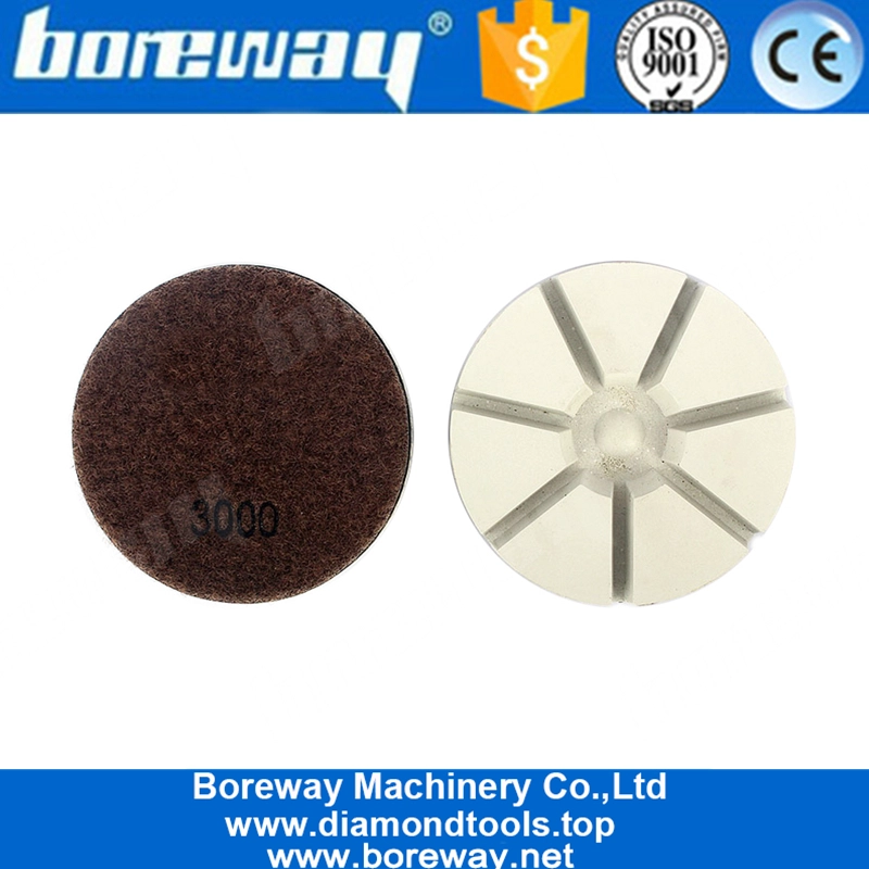Disco de moedura do assoalho concreto de almofadas de polimento de diamante de uso seco de 3 polegadas da China