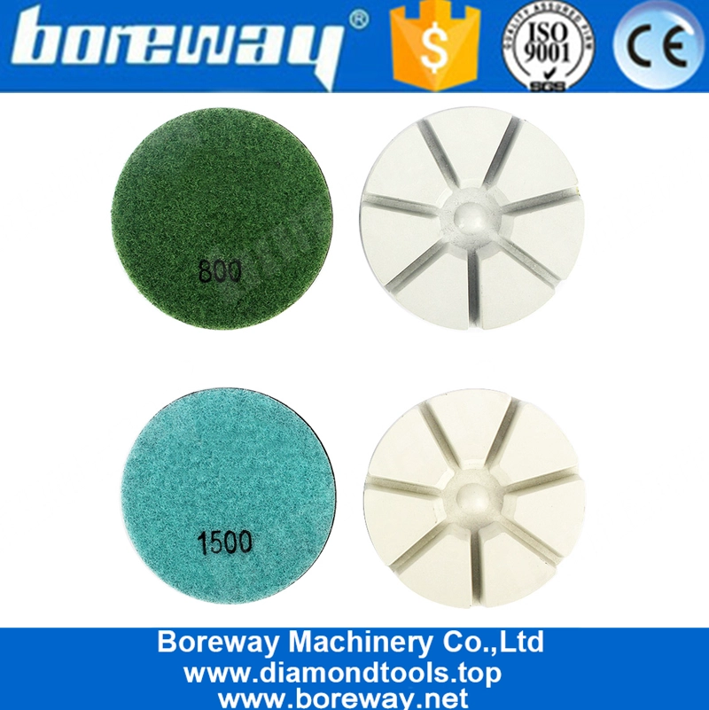 Disco de moedura do assoalho concreto de almofadas de polimento de diamante de uso seco de 3 polegadas da China
