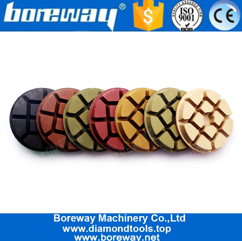3 Inch Resin Bond Diamond Concrete Grinding Pads For Concrete Floor