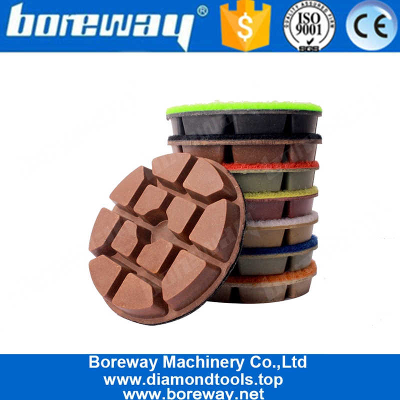 3 Inch Resin Bond Diamond Concrete Grinding Pads For Concrete Floor