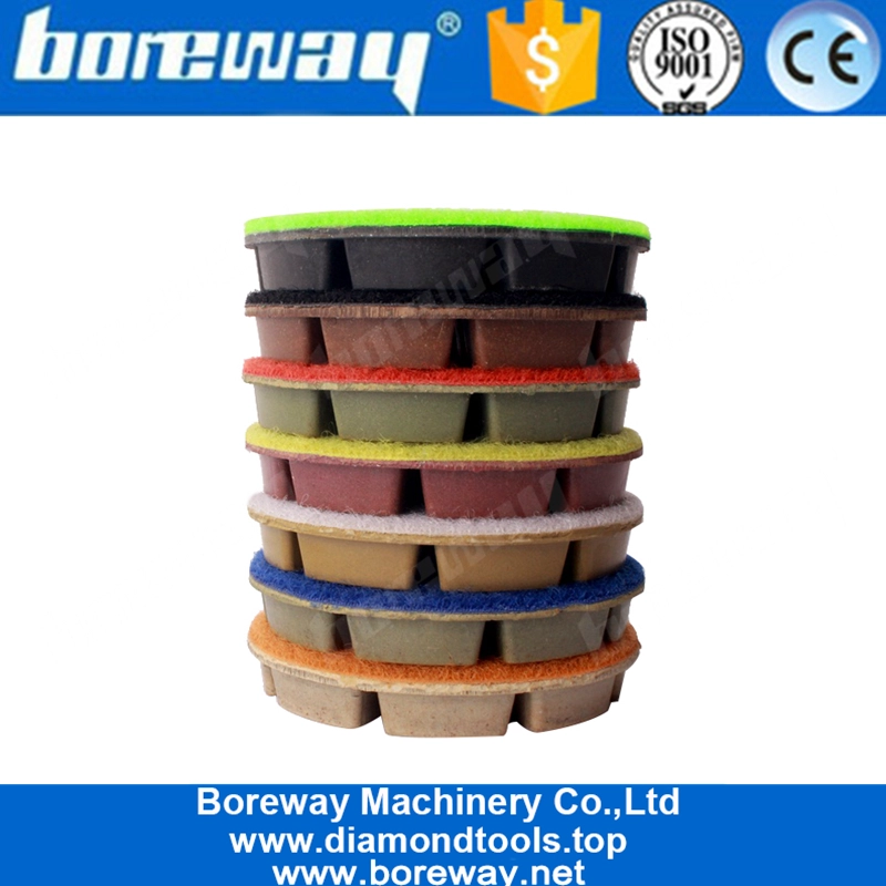3 Inch Resin Bond Diamond Concrete Grinding Pads For Concrete Floor