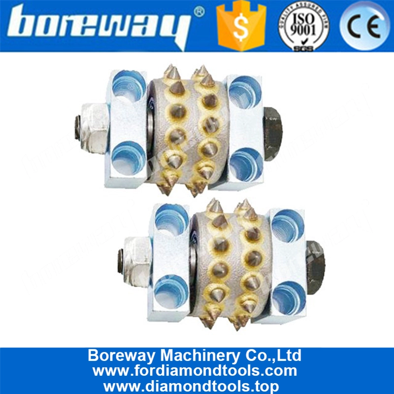 30 Teeth Alloy Bush Hammer Roller With Support