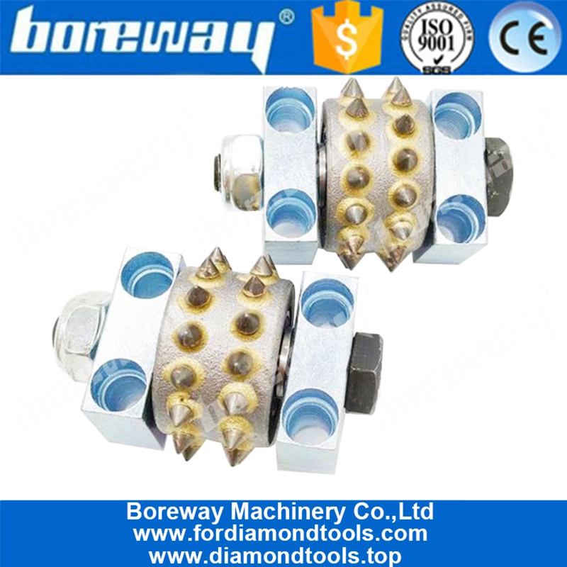 30 Teeth Alloy Bush Hammer Roller With Support