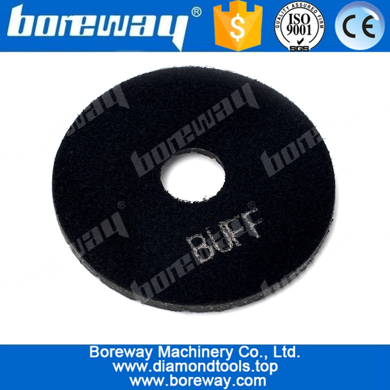 3inch 75mm 80mm Diamond Buff Pad Black For Tile Marble Granite Stone