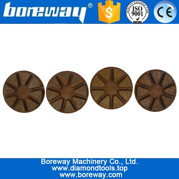 3inch 80mm 4 steps wet use diamond floor polishing pads with metal