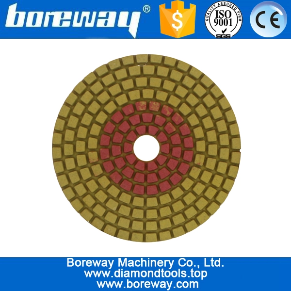 3inch 80mm 7 steps 2 in 1 wet use diamond polishing pads for stone concrete ceramic