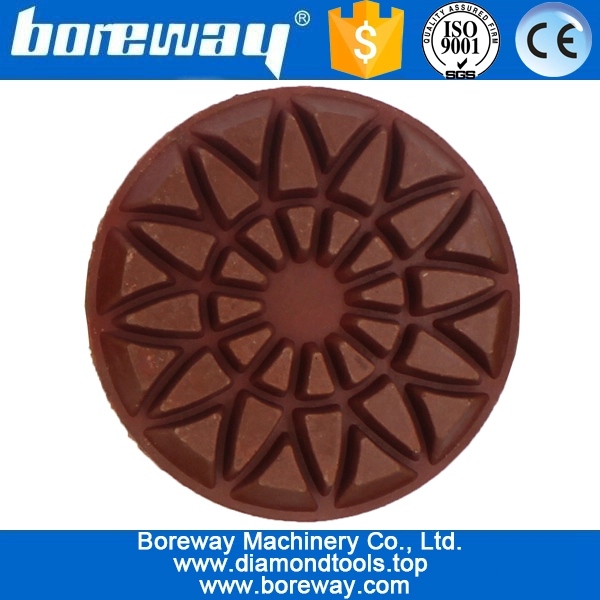 3inch 80mm पत्थर कंक्रीट सिरेमिक epoxy के लिए 7 चरणों गीला उपयोग मंजिल चमकाने पैड