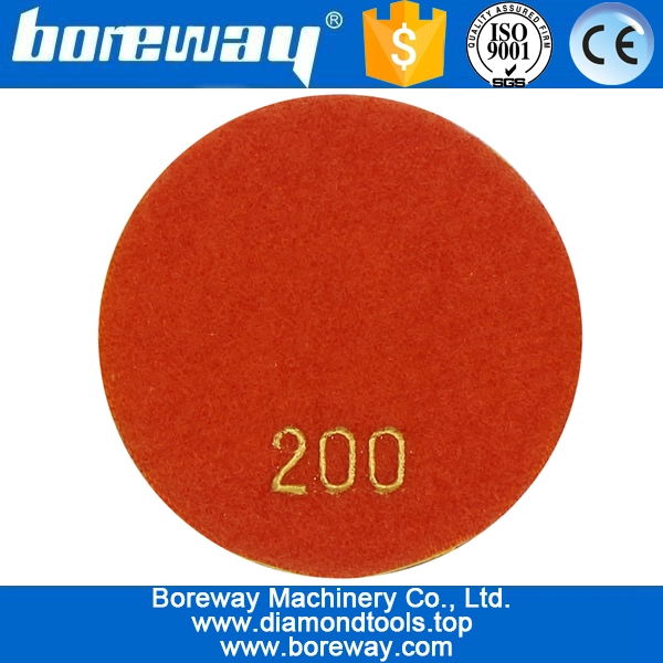 3inch 80mm पत्थर कंक्रीट सिरेमिक epoxy के लिए 7 चरणों गीला उपयोग मंजिल चमकाने पैड