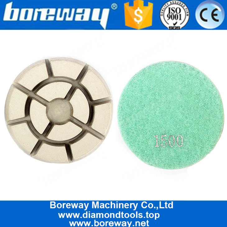 4 Inch Dry Wet Use Diamond Floor Renovate Pads For Marble Granite Concrete