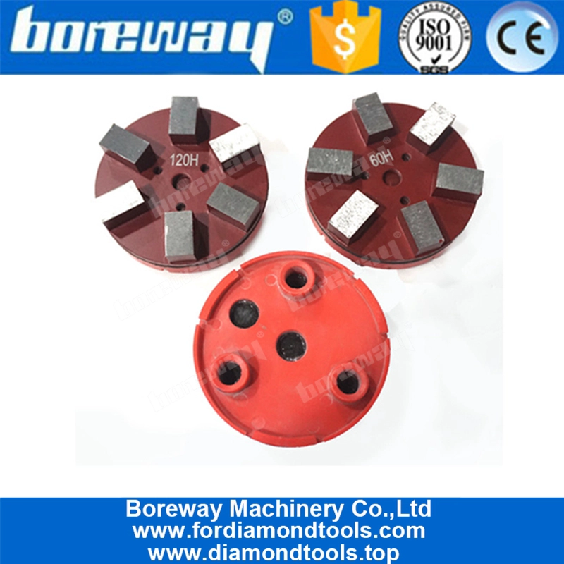 4 Inch Klindex Diamond Metal Grinding Pad With 3 Holes