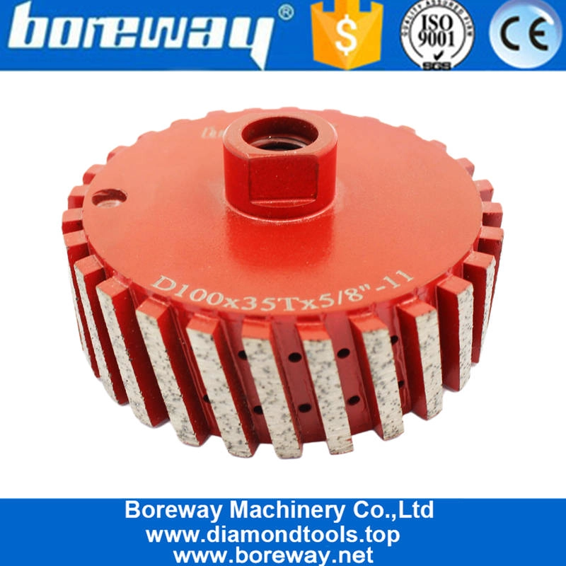 4 inch 100MM Zero Grinding Tolerance Drum Wheel For Granite Stone Sink Edge Removal Suppliers