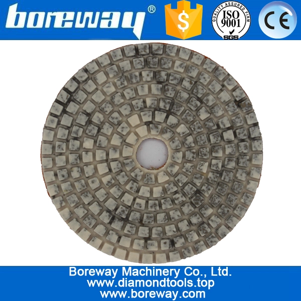 4 inch 100mm 4 steps metal diamond polishing pads for hard materials