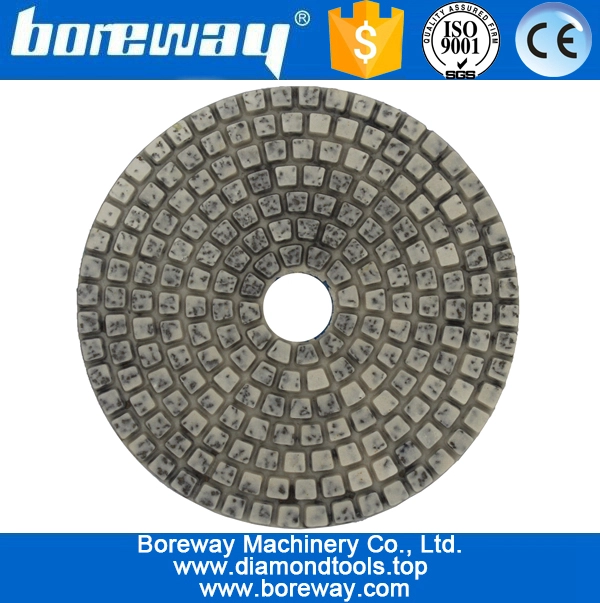 4 inch 100mm 4 steps metal diamond polishing pads for hard materials