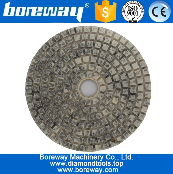 4 inch 100mm 4 steps metal diamond polishing pads for hard materials