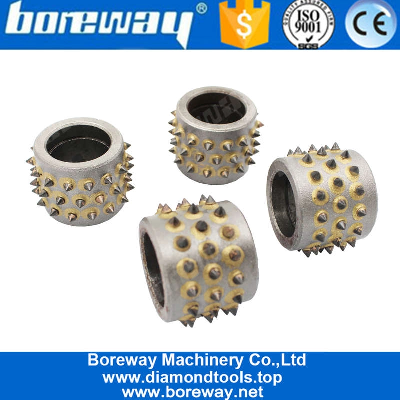 45 Zähne Diamond Bush Hammered Schleifwalzen für Steinhersteller