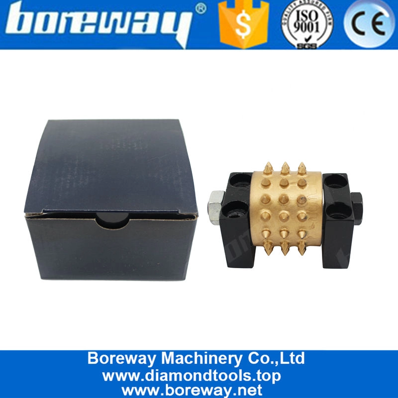 45 Teeth Litchi Surface Efficient and Durable Bush Hammer Tools Grinding Rollers For Suppliers