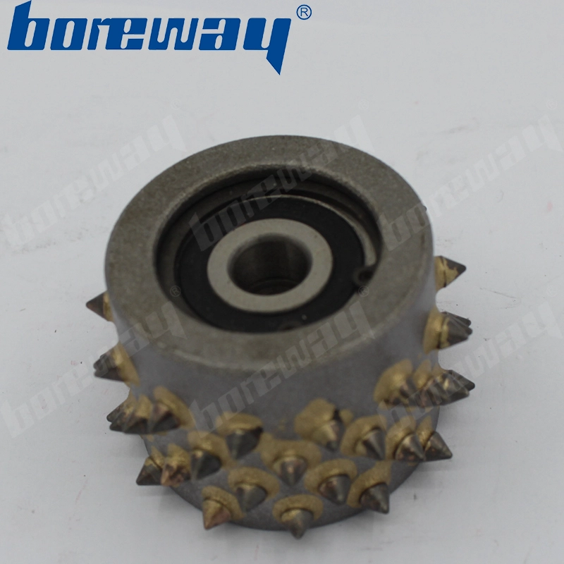 45s Diamond Bush Hammer Roller For Grinding Concrete Without Support