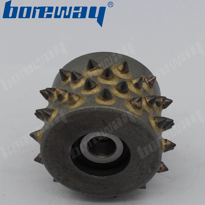45s Diamond Bush Hammer Roller For Grinding Concrete Without Support