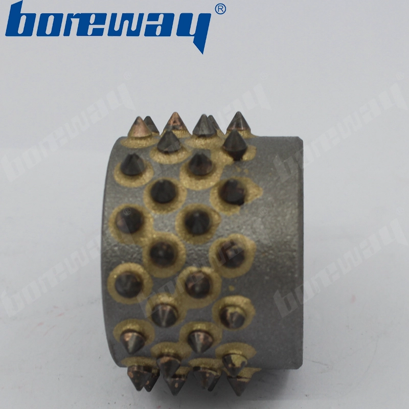 45s Diamond Bush Hammer Roller For Grinding Concrete Without Support