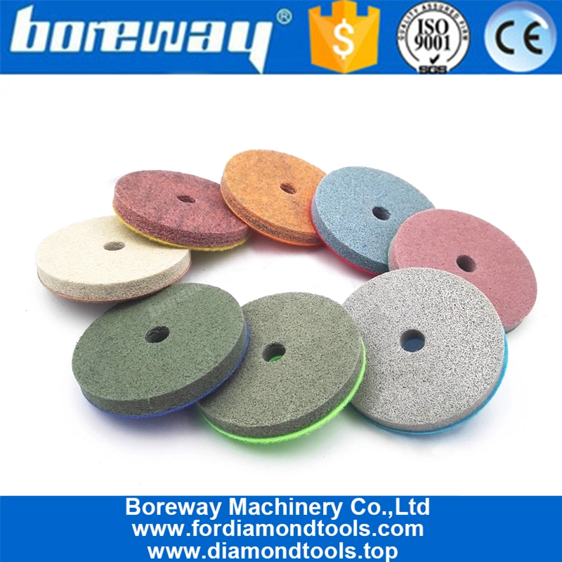 4inch 100MM Sponge Diamond Polishing Pads for granite marble artificial Stone