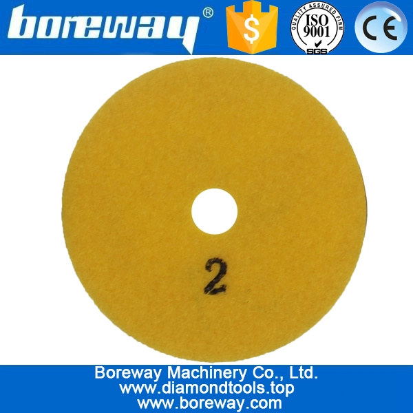 4inch 100mm 3 steps hexagon diamond polishing pads for polishing stone concrete ceramic