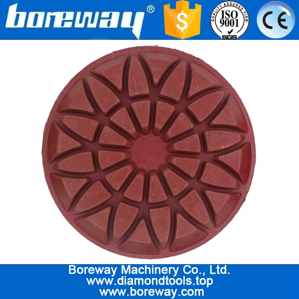 4inch 100mm 7 steps wet use floor polishing pads for ceramic concrete granite marble floor