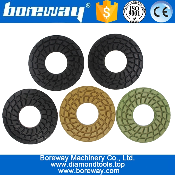 4inch 100mm 7 steps wet use sprial type diamond polishing pads for stone ceramic concrete