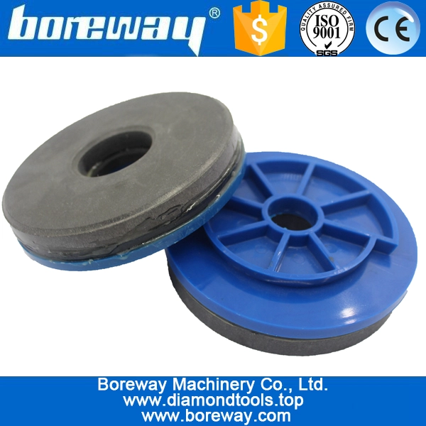 4inch 100mm black BUFF diamond edge polishing pads with snail lock