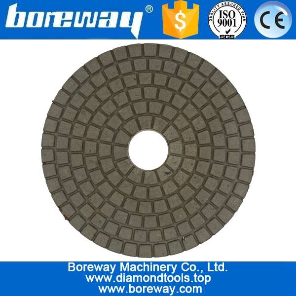 4inch 100mm black and white BUFF polishing pads for stone ceramic